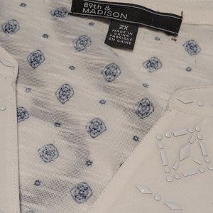 89th and Madison Ladies Flare Bottom Tank - Size 2xl - Gently Worn